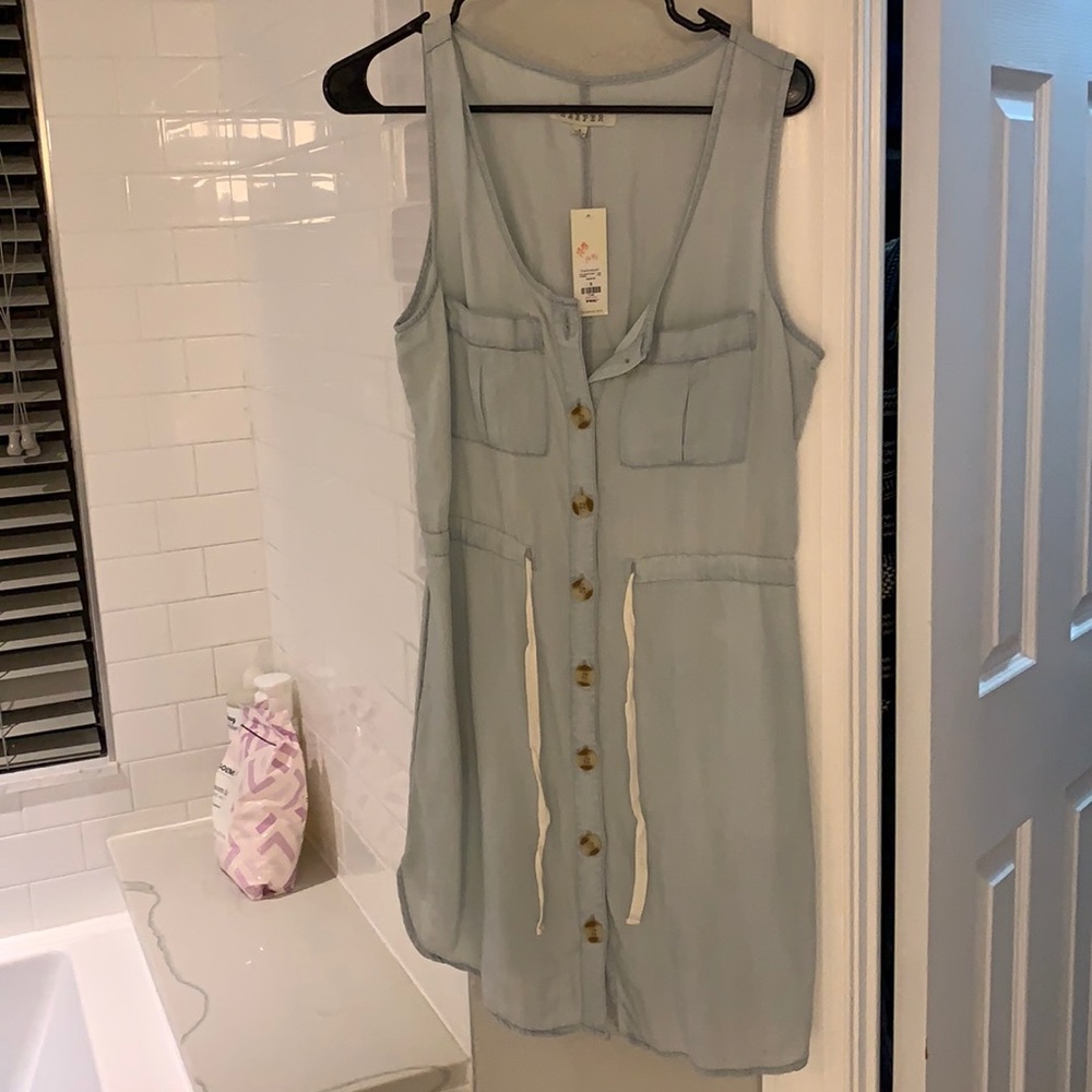 Harper button down casual dress